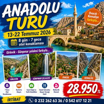 İzmir Çıkışlı Anadolu Turu