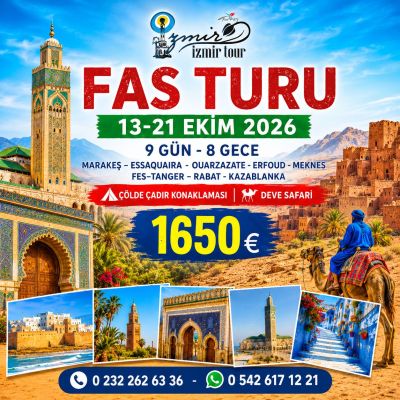 İstanbul Çıkışlı Fas Turu